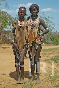 Hamar girls Ethiopia