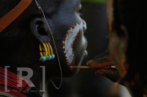 Hamar ritual painting Ethiopia